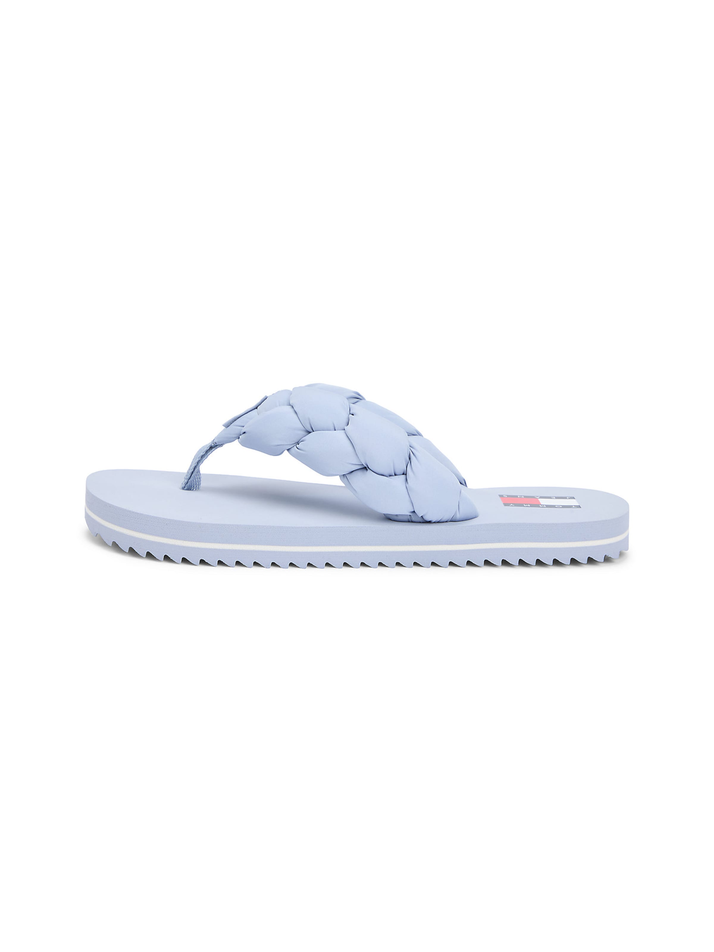 Tommy Jeans T-bar sandals in Blue: front