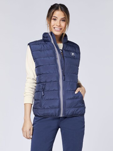 Polo Sylt Vest in Blue: front