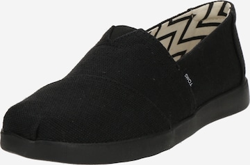 Slipper di TOMS in nero: frontale