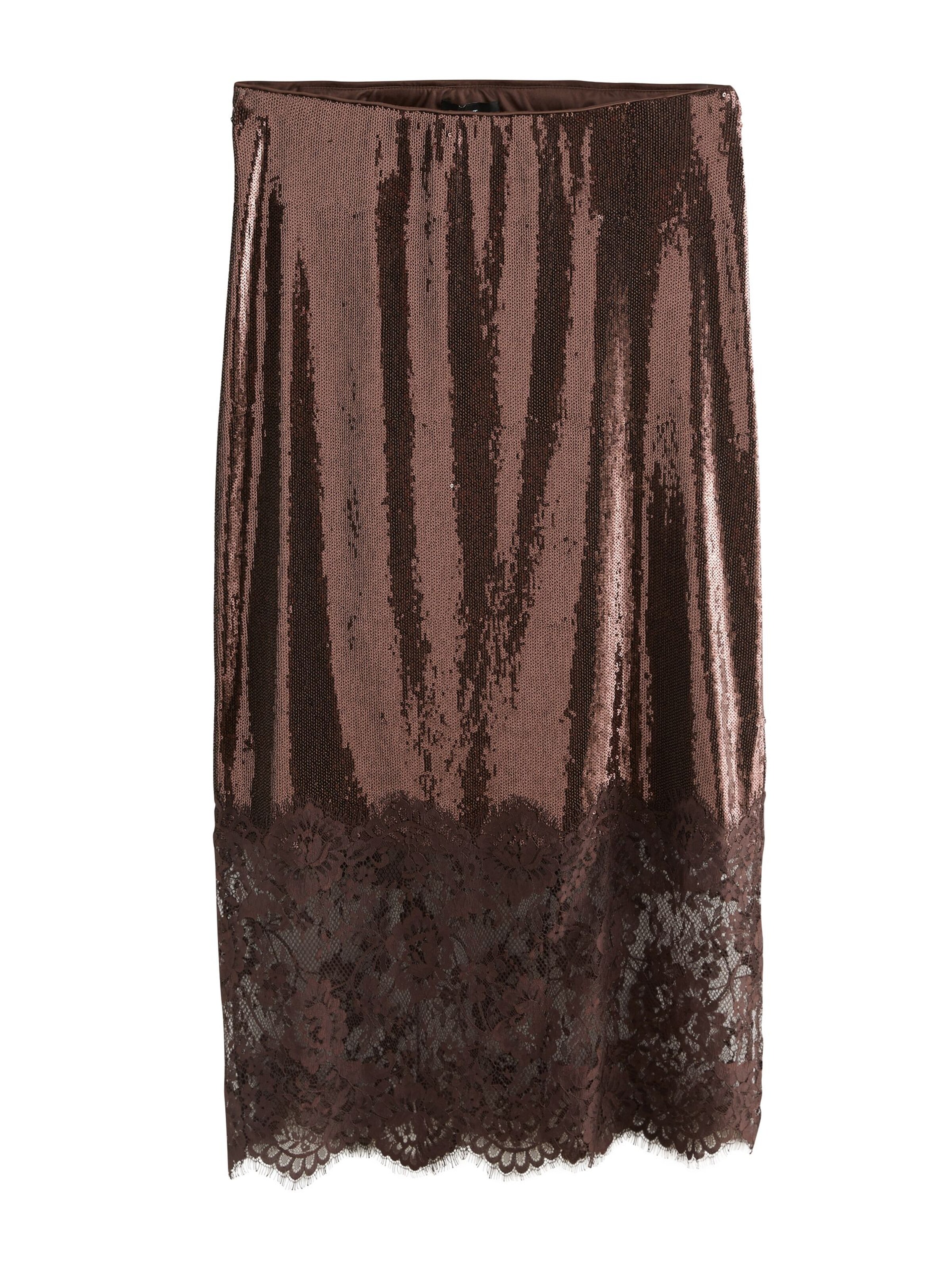 Next Jupe en chocolat, Vue avec produit