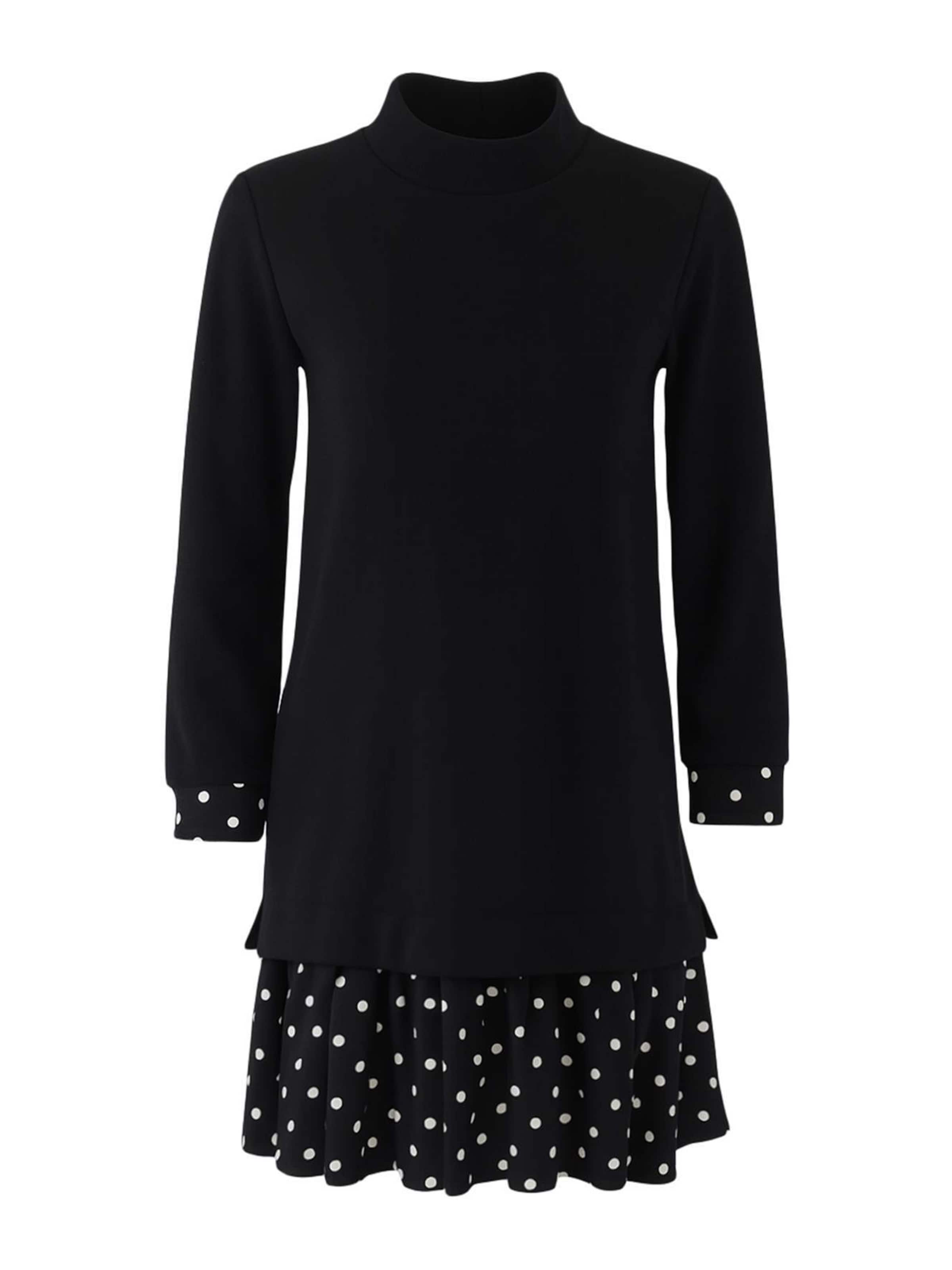 TrendyolPletena haljina - crna boja: prednji dio