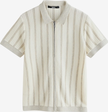 Next Neuletakki värissä valkoinen: etupuoli