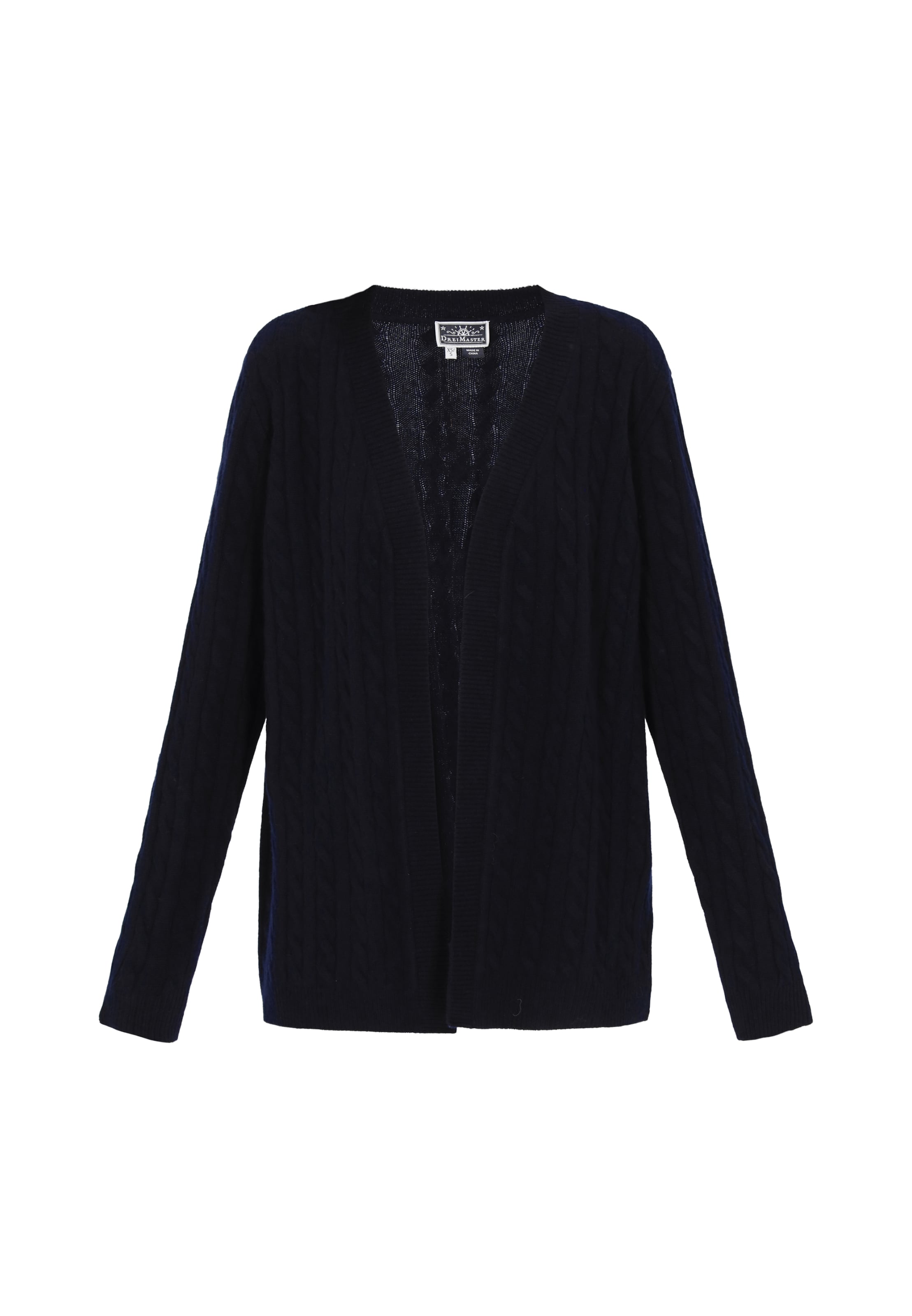 DreiMaster Maritim Knit cardigan in Blue: front