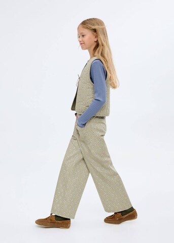 MANGO KIDS Wide Leg Hose 'Mentaset' in Grün