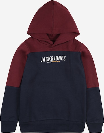 Jack & Jones Junior Mikina 'Dan' – modrá: přední strana