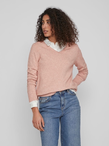 VILA Sweater 'Ril' in Pink: front