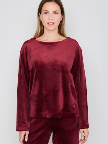 JOOP! - Camiseta ' Velvet Oversized ' en rojo: frente