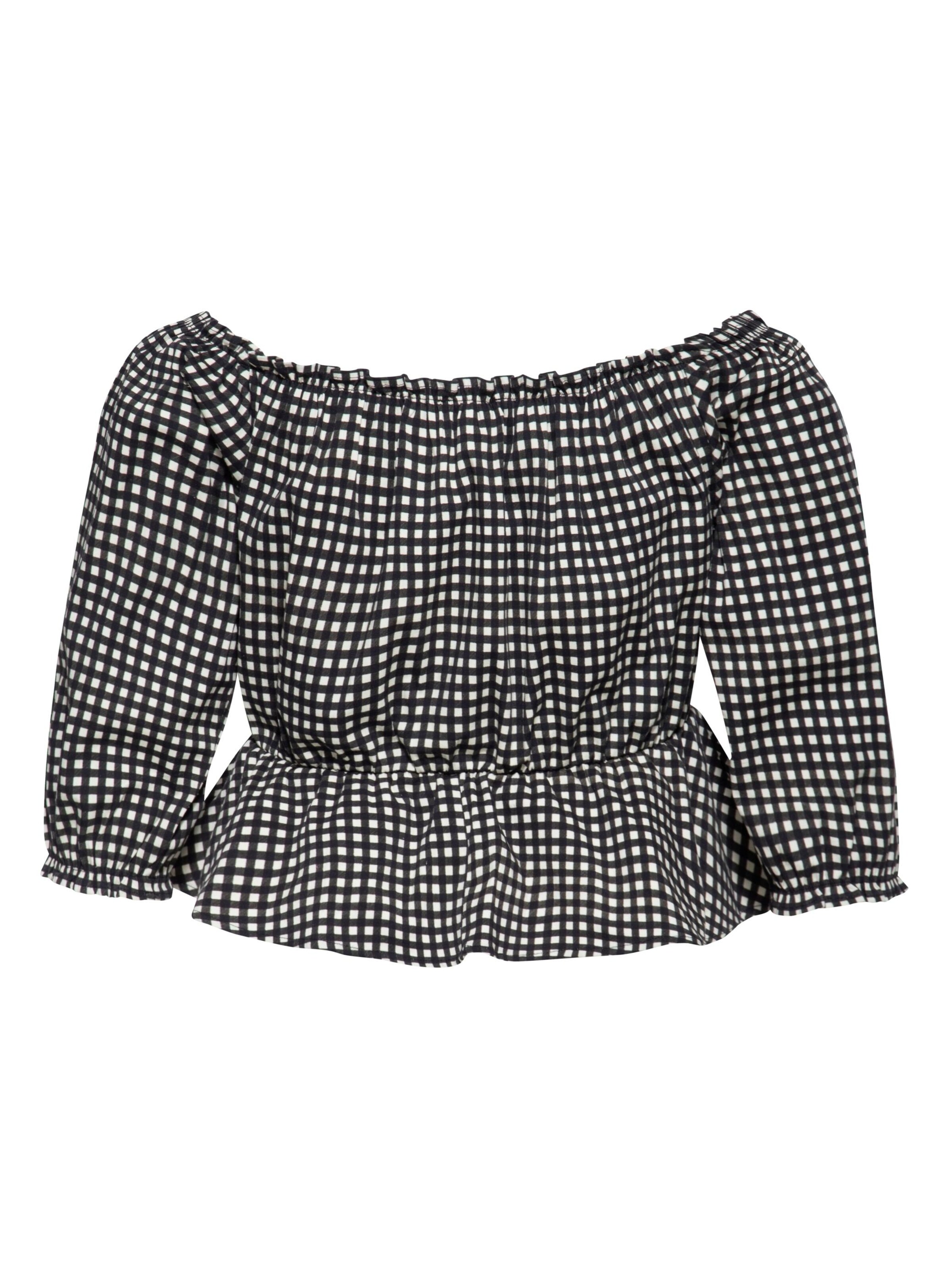 Queen Kerosin Bluse in Schwarz