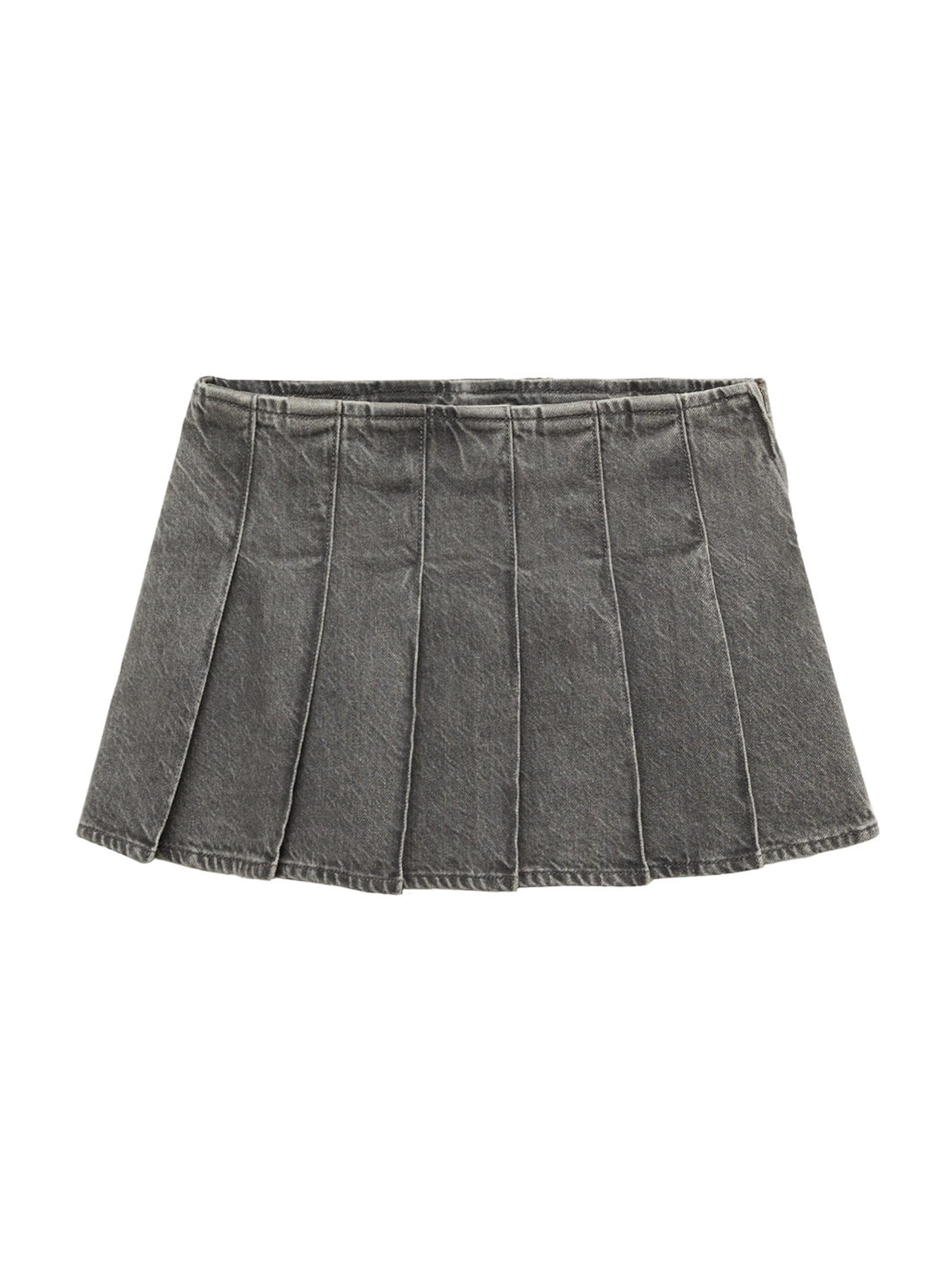 MANGO Sukně 'JEN' – šedá: přední strana