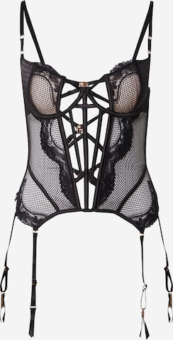 juoda Hunkemöller Korsetas 'Belladonna': priekis