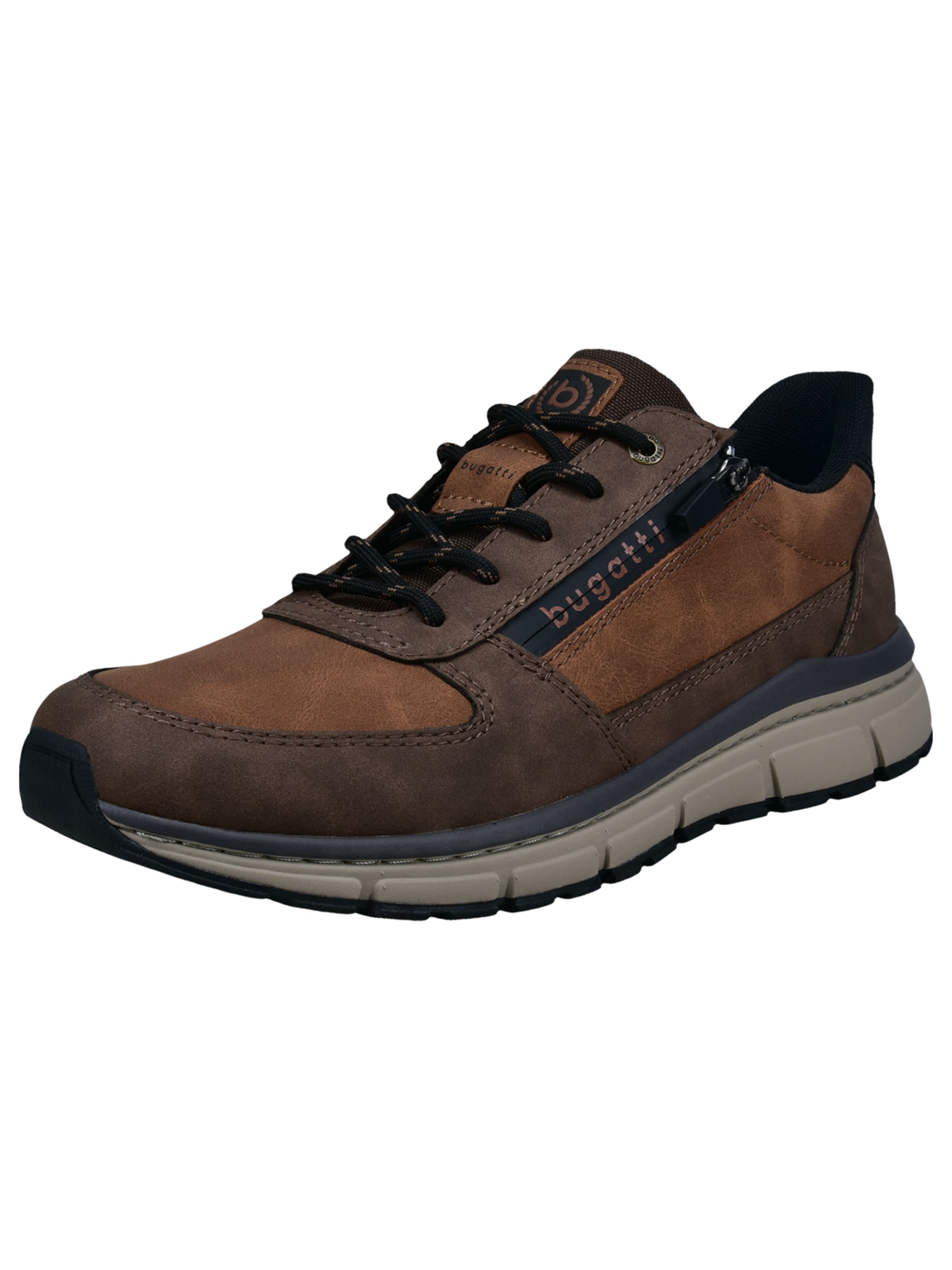 bugatti Platform trainers in Brown: front