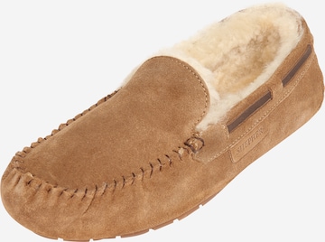 SHEPHERD - Pantufa 'Steffo' em castanho: frente