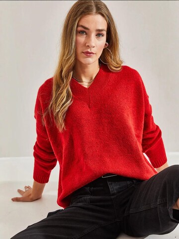 Bianco Lucci Pullover in Rot