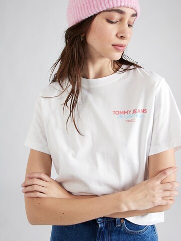 Tommy Jeans T-Shirt 'ESSENTIAL' in Weiß