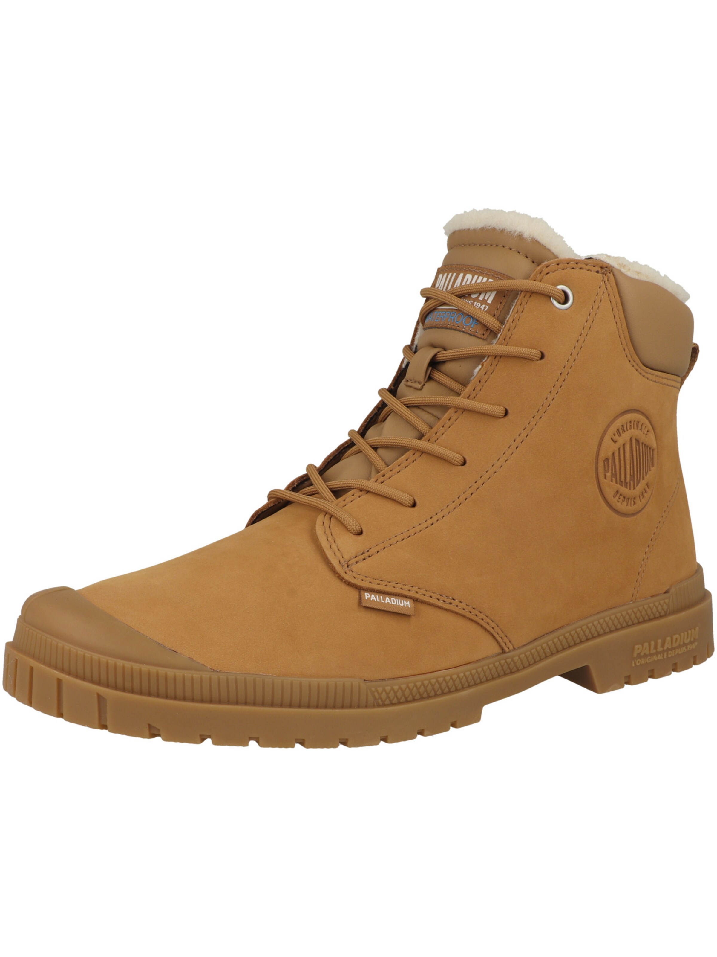 Boots stringati di Palladium in marrone: frontale