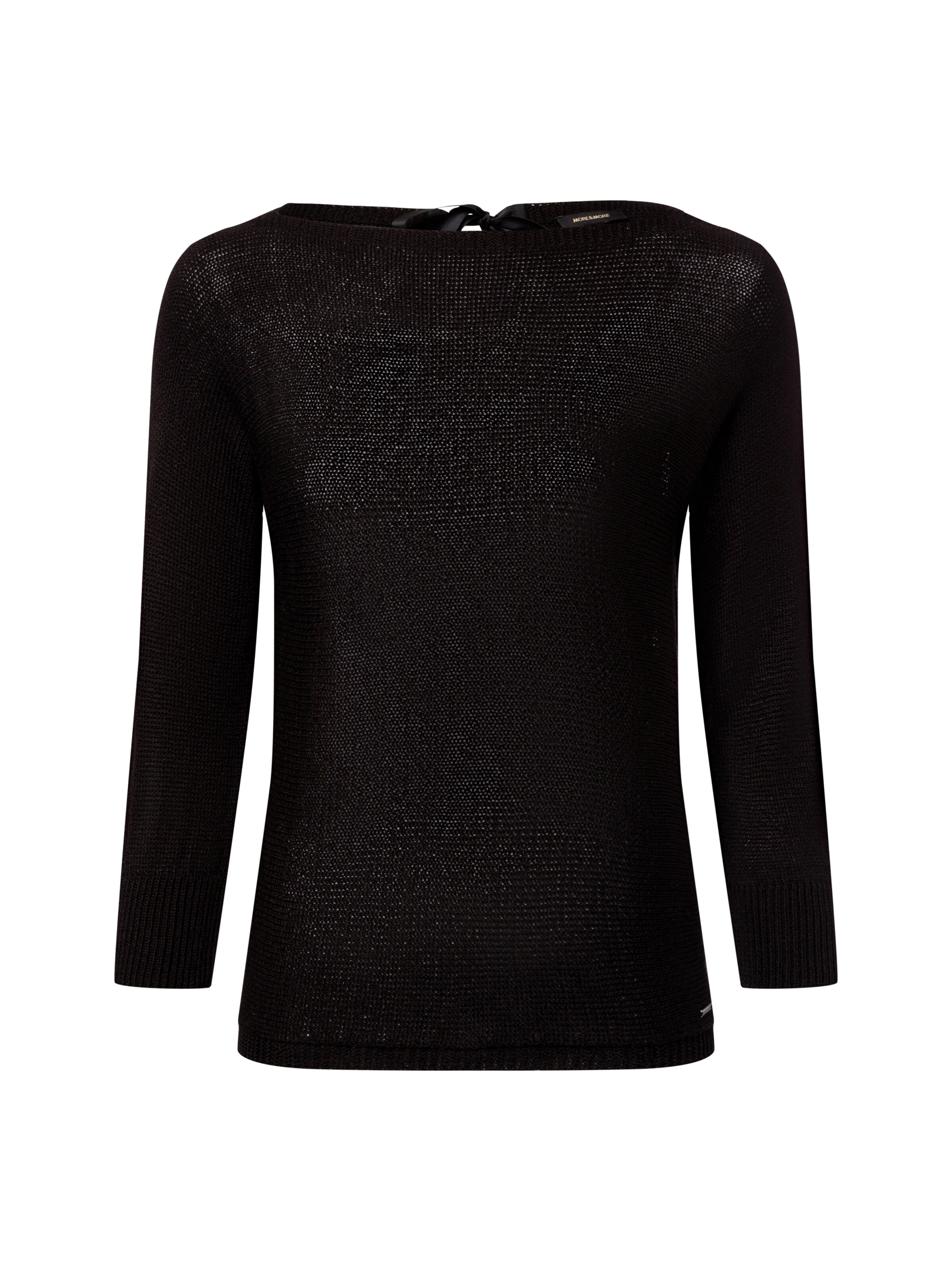 MORE & MORE Trui 'Dolman' in Zwart