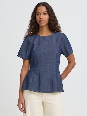 ICHI Bluse 'IHTULLE' in Blau: Vorderseite