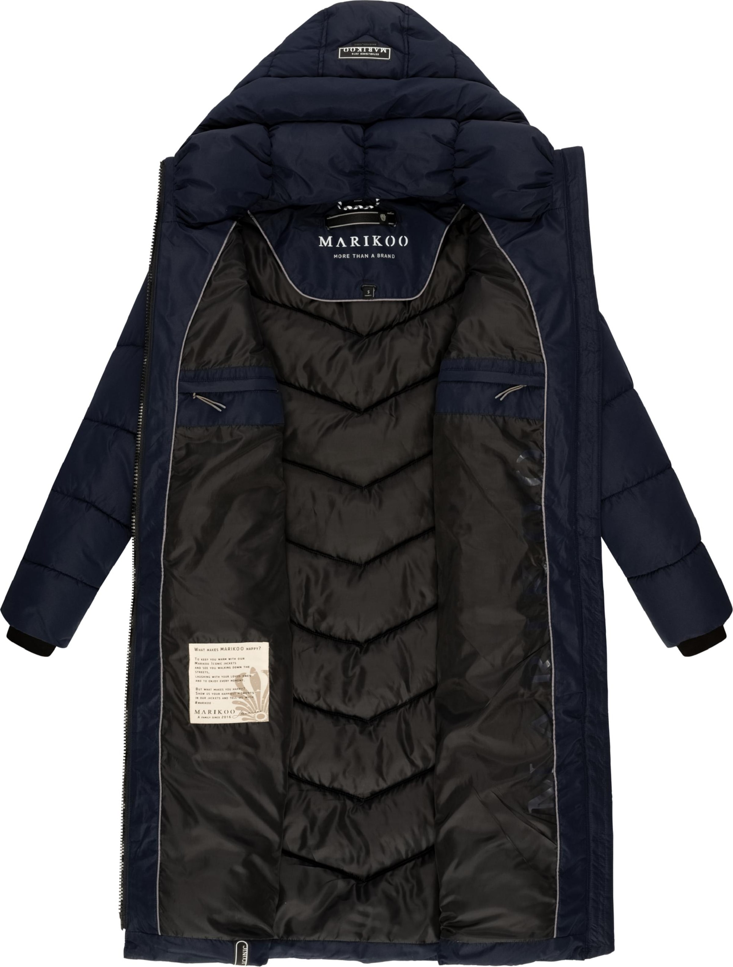 Manteau d’hiver 'Sahnekatzii' MARIKOO en bleu