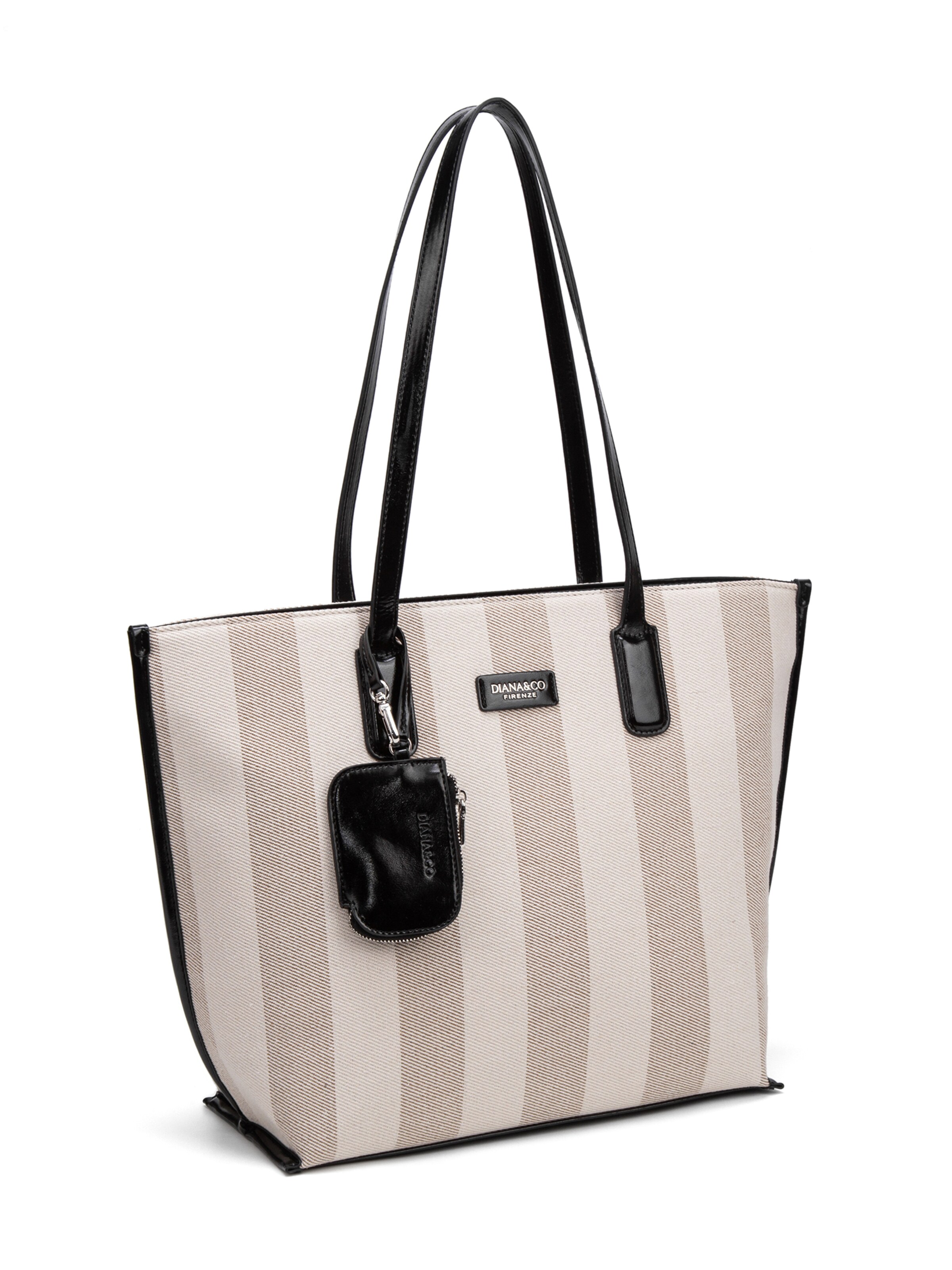 Shopper 'Borsa Shopper Donna Diana & Co Firenze - Righe e con Zip' di Diana&Co. in grigio