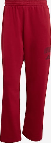 ADIDAS SPORTSWEARLoosefit Sportske hlače 'COLLEGIATE' - crvena boja: prednji dio