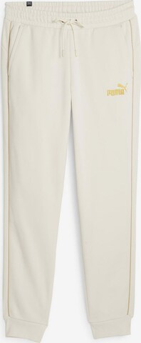 PUMA - Tapered Pantalón deportivo 'MINIMAL GOLD' en blanco: frente