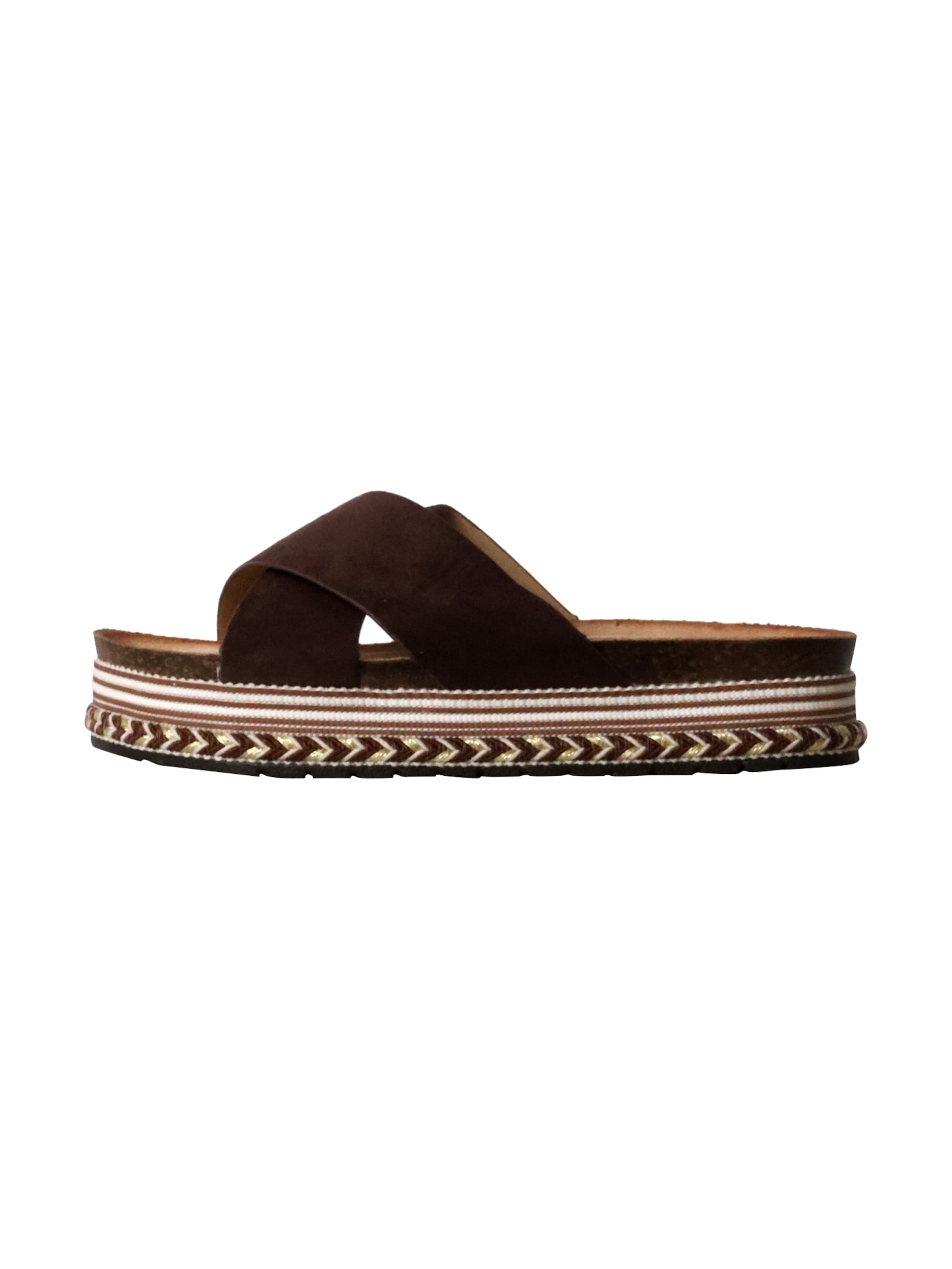 Super Mode Mules in Brown: front