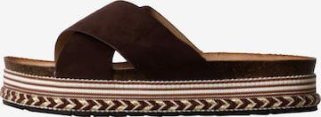 Super Mode Mules in Brown: front