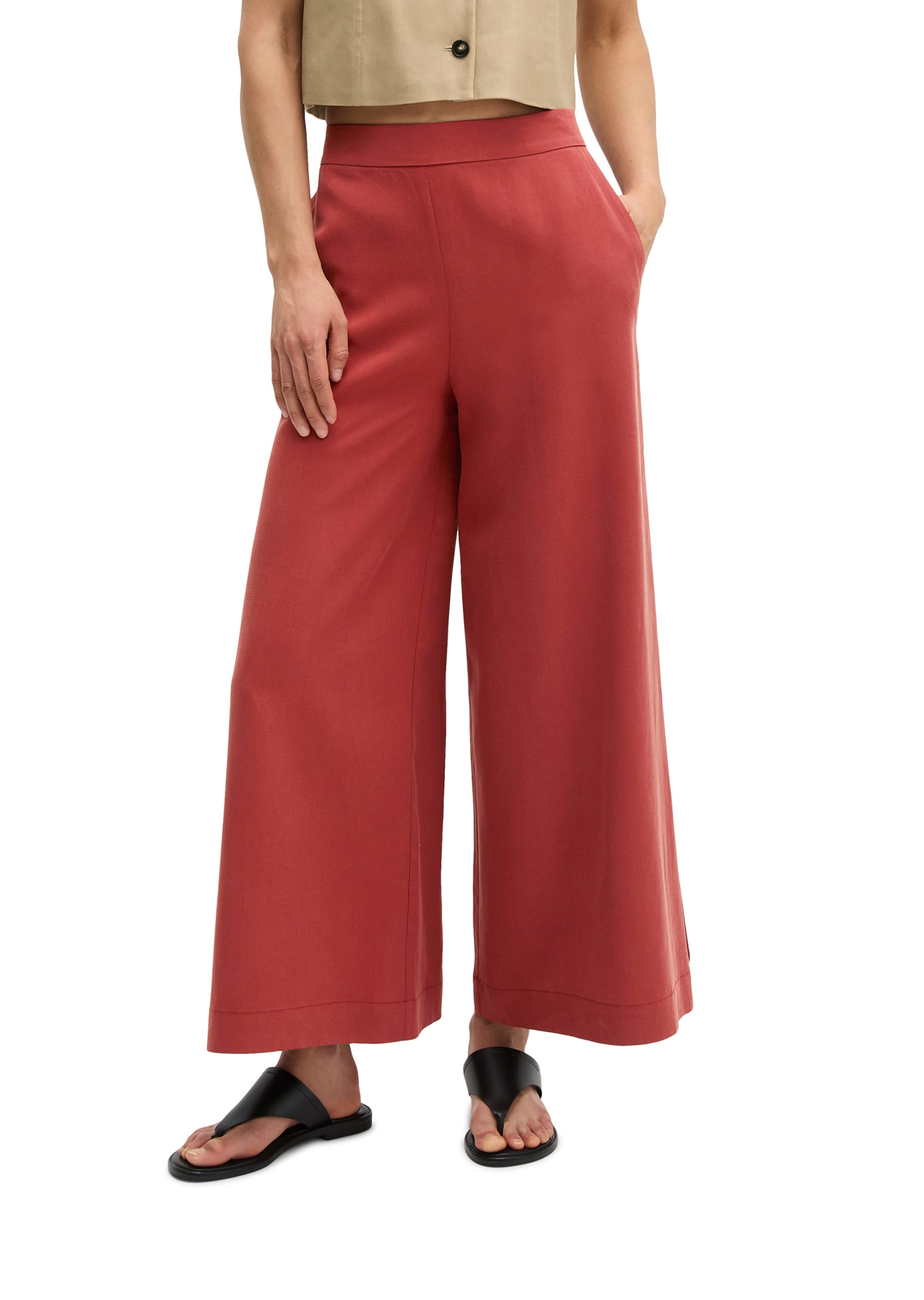 Wide Leg Pantalon Marc O'Polo en rouge