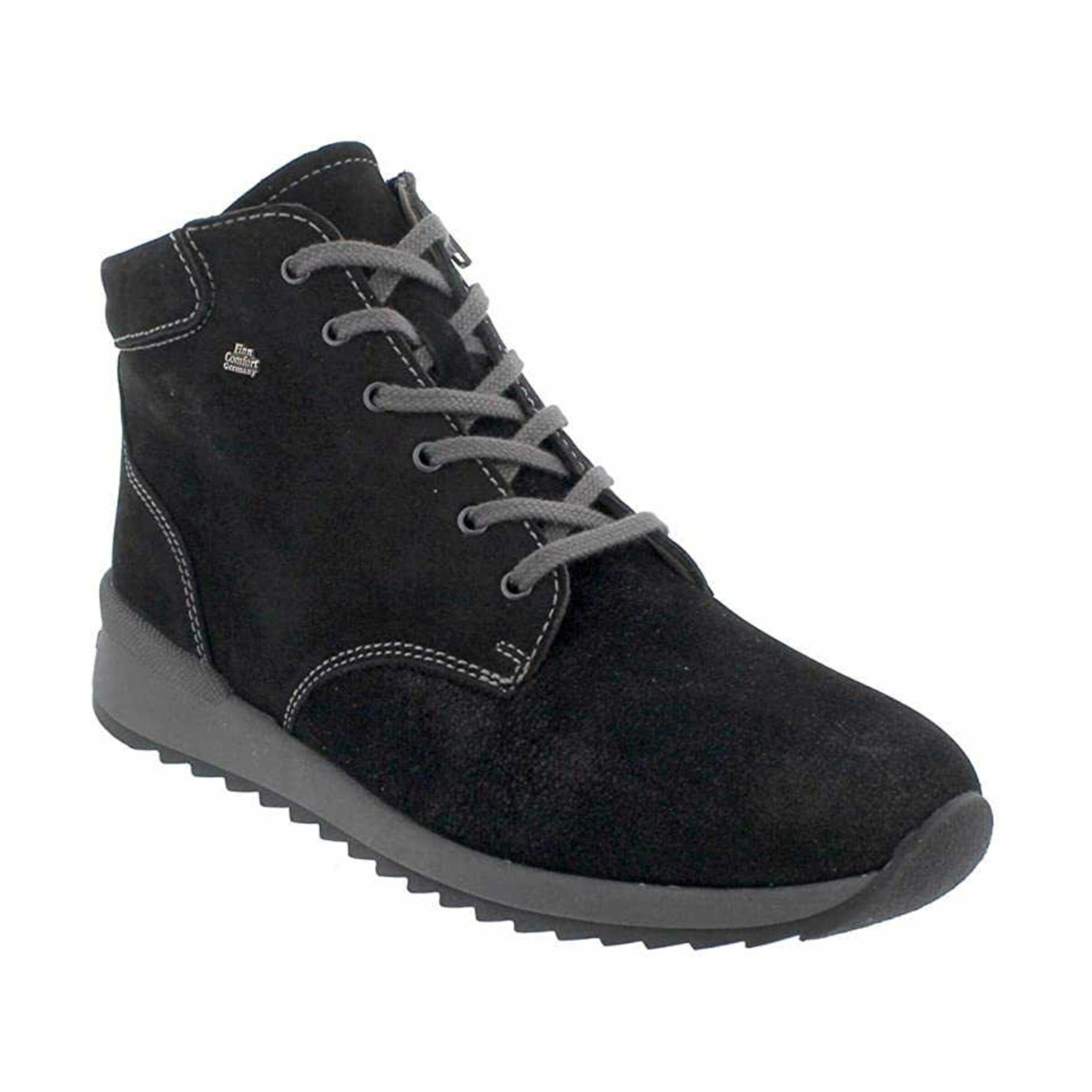 Finn Comfort Schnürstiefelette 'Trient' in Schwarz