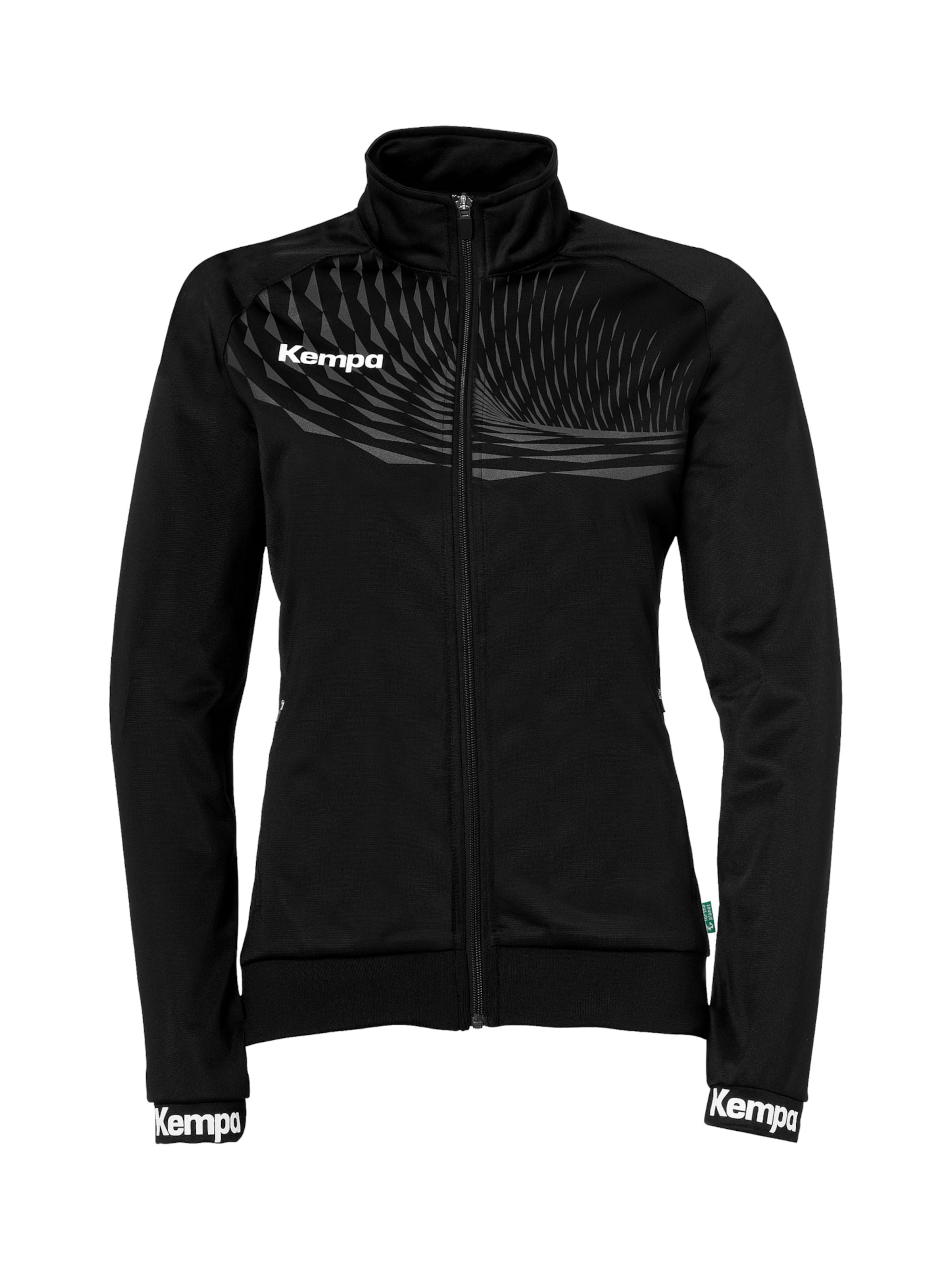 KEMPA Trainingsjacke in Schwarz: Vorderseite