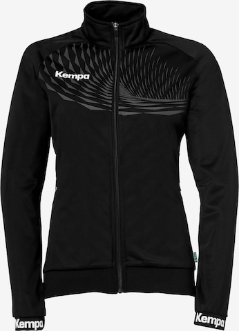 KEMPA Trainingsjacke in Schwarz: Vorderseite