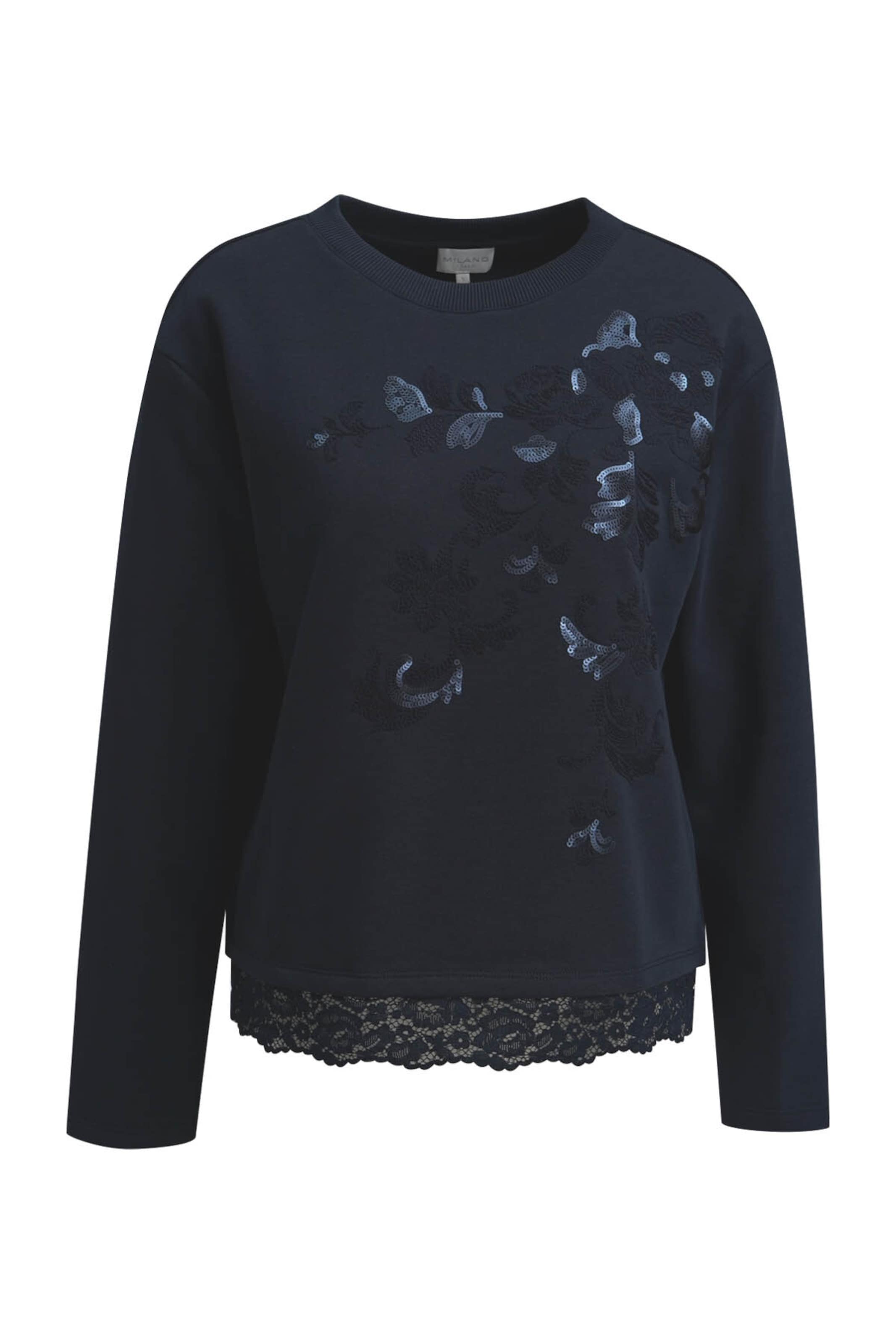 Milano Italy Sweatshirt in Blue: front
