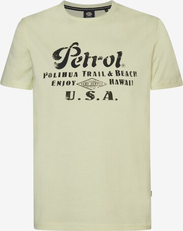 Petrol Industries T-shirt 'Sandcastle' i gul: framsida