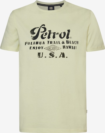 Petrol Industries Shirt 'Sandcastle' in Geel: voorkant