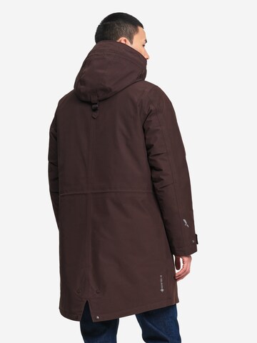 Parka d’hiver AIGLE en rouge : derrière