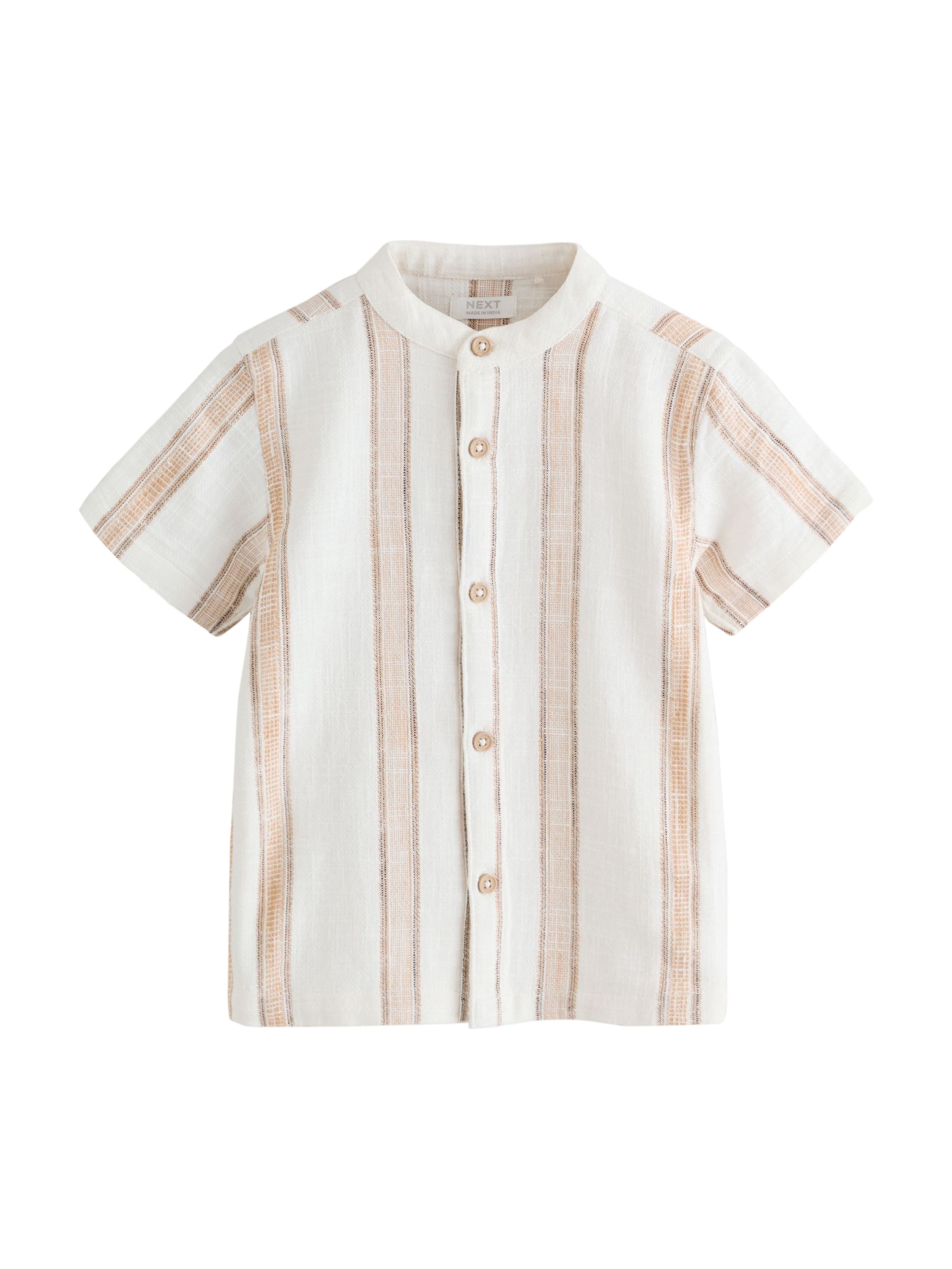 Next Средняя посадка Рубашка в Бежевый: спереди