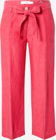 BRAX Pleated Pants 'MAINE S' in Pink: front