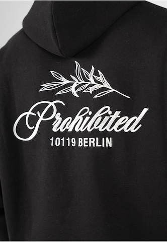 Sweat-shirt Prohibited en noir