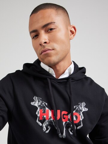 Felpa 'Dueleyo' di HUGO in nero