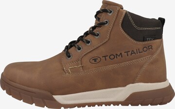 TOM TAILOR Lace-Up Boots in Brown