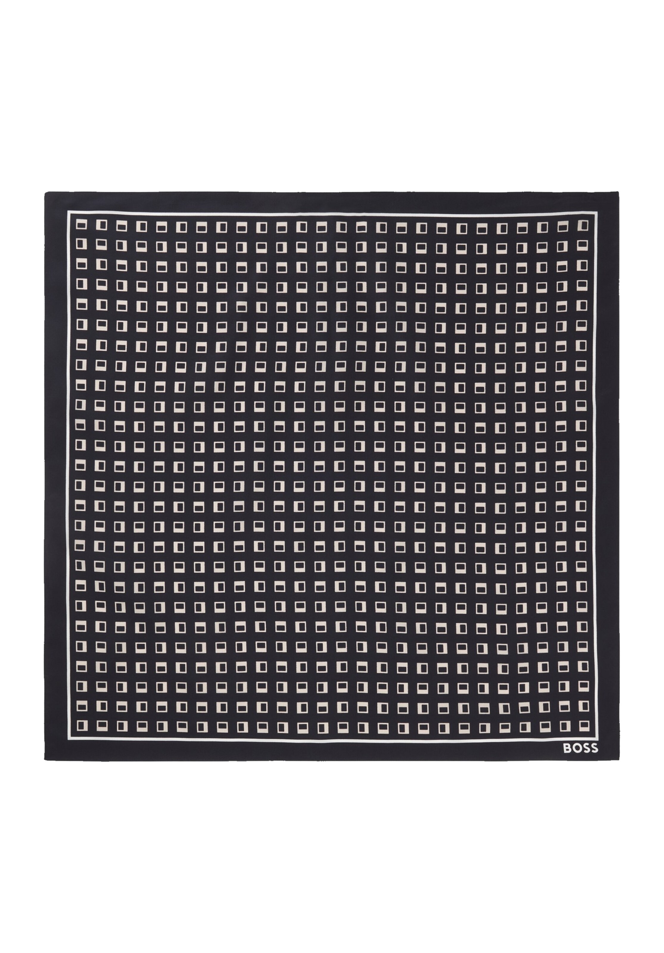 BOSS Pocket Square in Blue: front