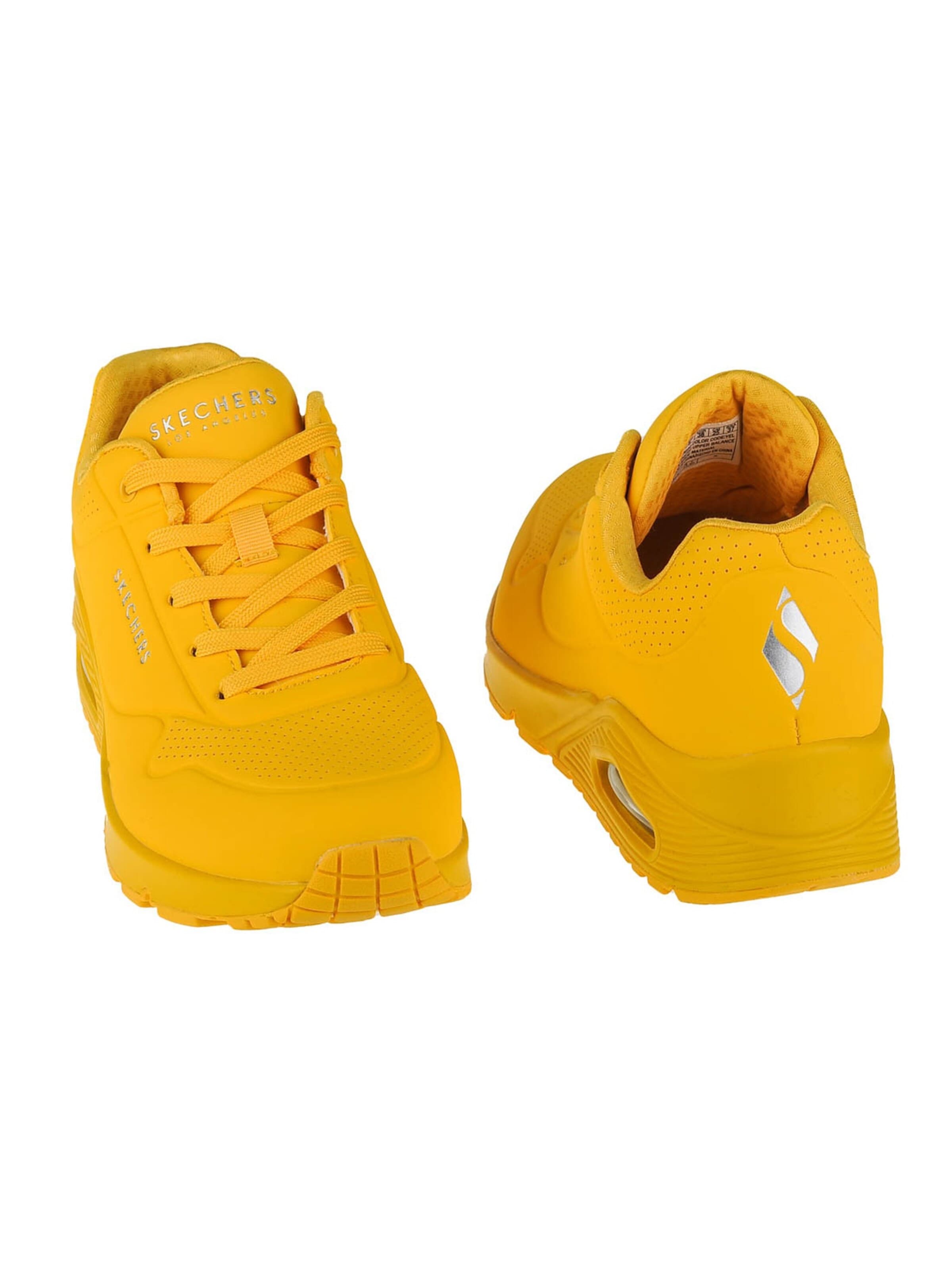 SKECHERS Sneakers laag 'Skechers Uno-Stand on Air' in Geel