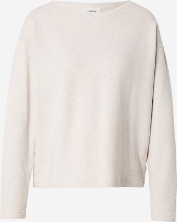 s.Oliver Свитшот в Бежевый: спереди