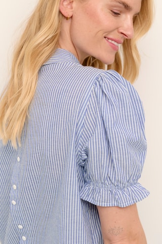 CULTURE Bluzka 'Olena' w kolorze niebieski