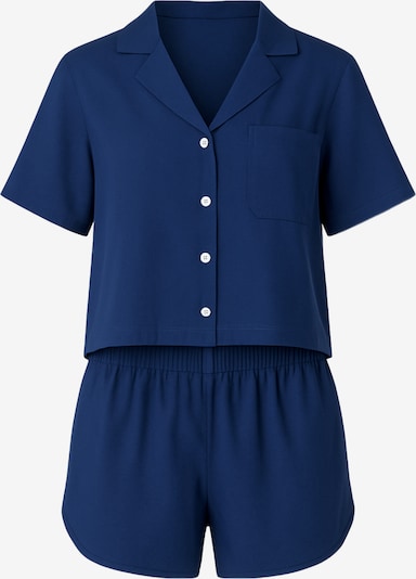 C&City Set: Bluse und Shorts in dunkelblau, Produktansicht
