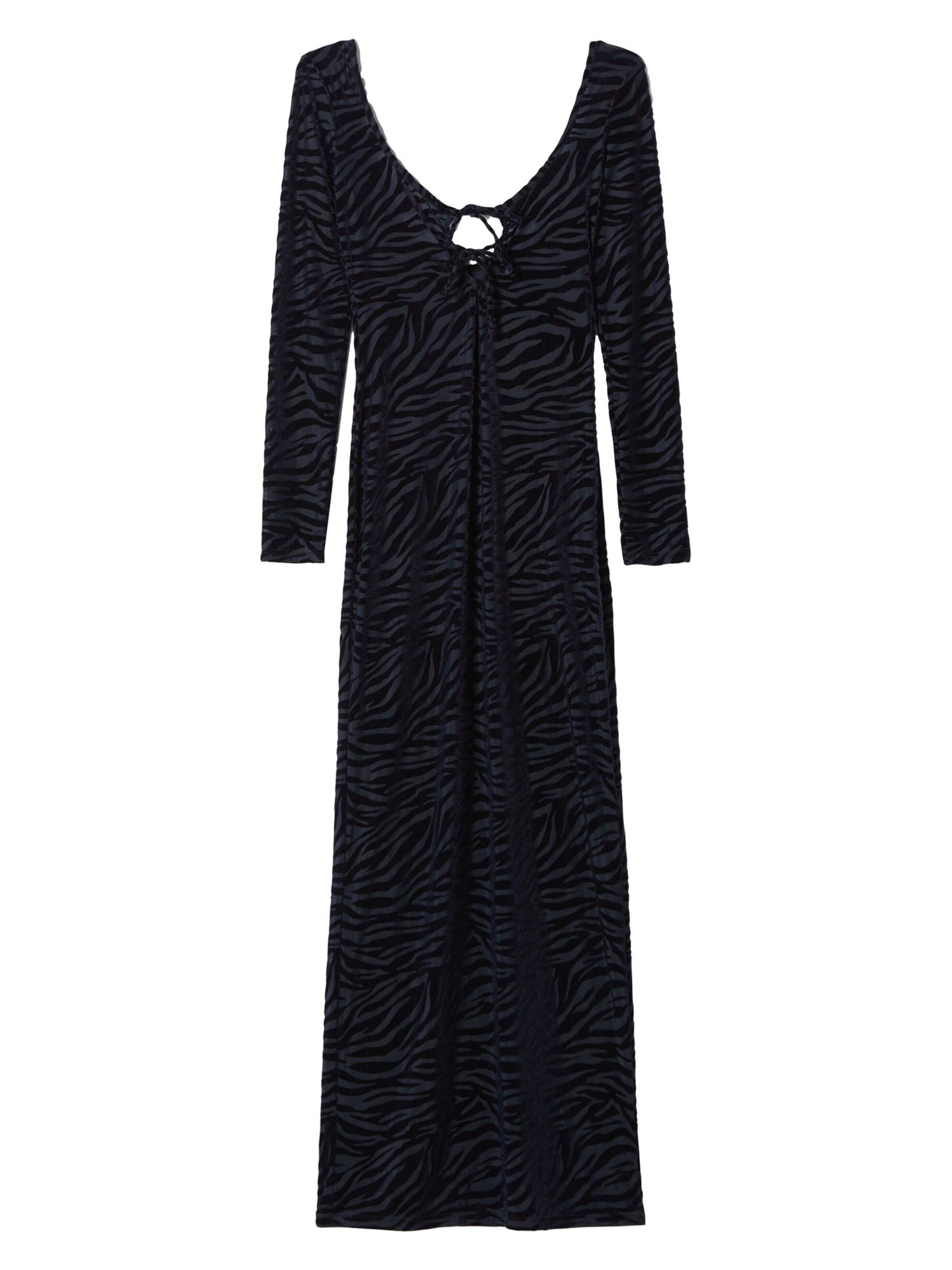 BershkaHaljina - plava boja: prednji dio