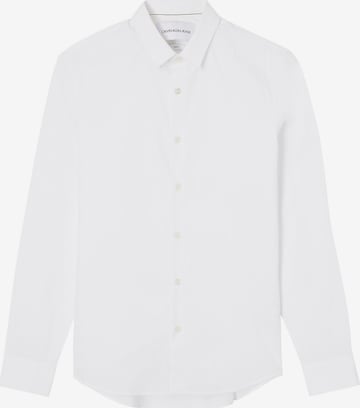 Calvin Klein Jeans Slim fit Business Shirt in White: front