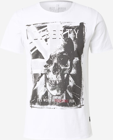 balta Key Largo Marškinėliai 'Liberty': priekis