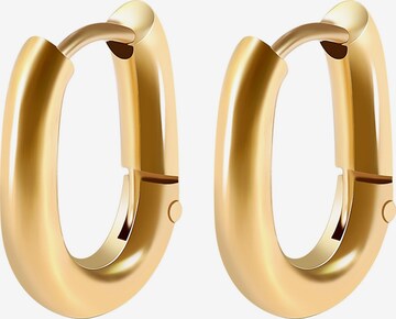 Akzent Ohrringe 'Milas, langlebig' in Gold: Vorderseite