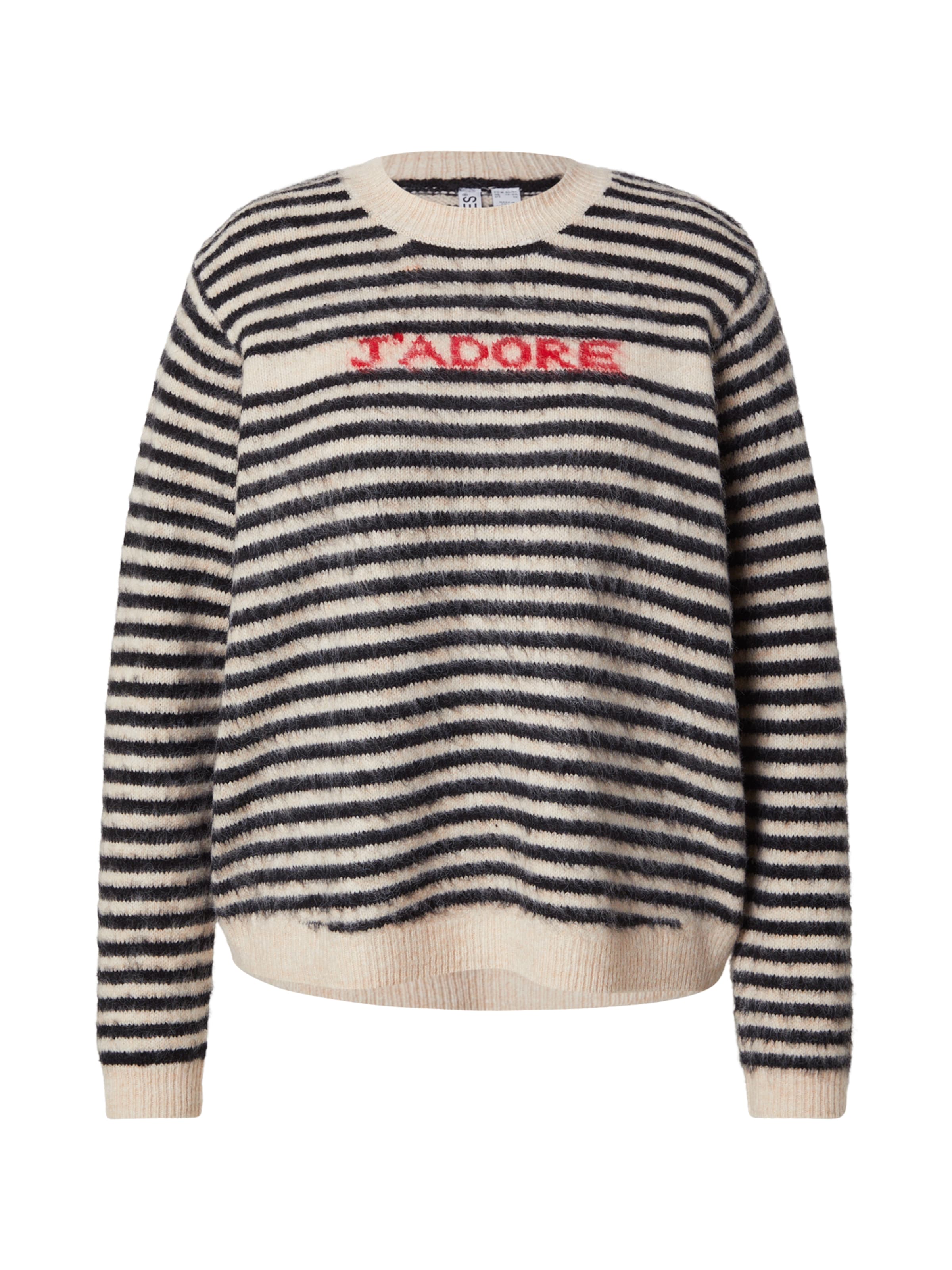 PIECES Curve Πουλόβερ 'PCJADA' σε μπεζ: μπροστά